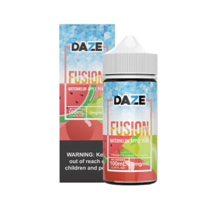 7Daze (LIQ FB)(100mL) Fusion TFN  -  Qty per pack 1 Watermelon Apple Pear Iced 00mg