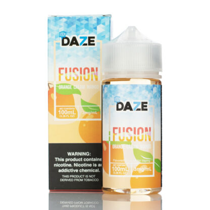 7Daze (LIQ FB)(100mL) Fusion TFN  -  Qty per pack 1 Orange Cream Mango Iced 00mg