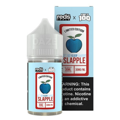 7Daze (LIQ Salt)(30mL) Reds/Keep It 100  -  Qty per pack 1 Slapple Iced 30mg