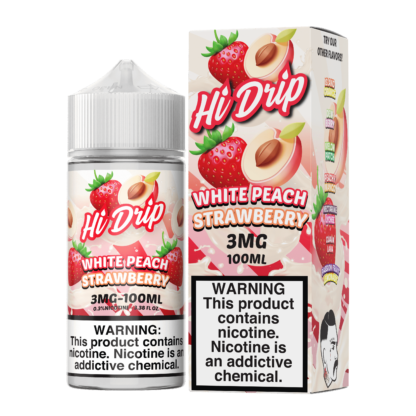 Hi Drip (LIQ FB)(100mL)  -  Qty per pack 1 White Peach Strawberry 00mg