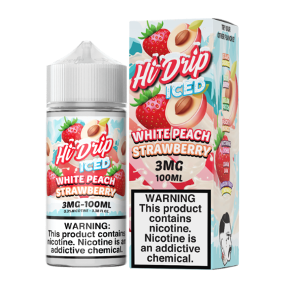 Hi Drip (LIQ FB)(100mL)  -  Qty per pack 1 White Peach Strawberry Iced 00mg