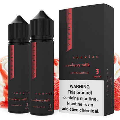 Verdict (LIQ FB)(120mL; 60mL x2)  -  Qty per pack 1 Convict Strawberry Cream 00mg