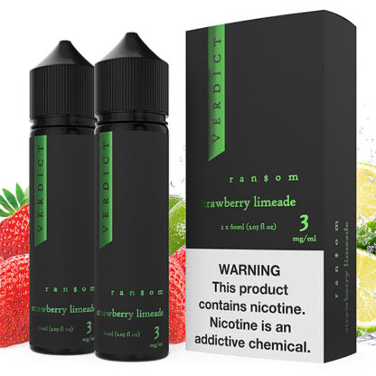 Verdict (LIQ FB)(120mL; 60mL x2)  -  Qty per pack 1 Ransom (Strawberry Limeade) 00mg