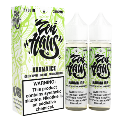 Zen Haus (LIQ FB)(120mL; 60mL x2)  -  Qty per pack 1 Karma Ice 00mg