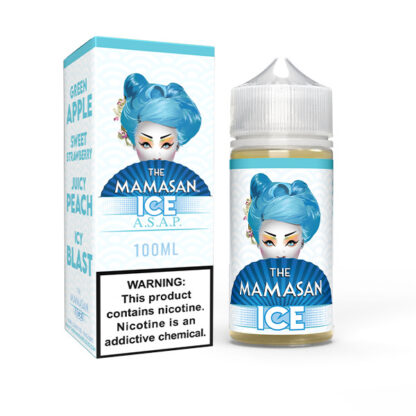 Mamasan (LIQ FB)(100mL)  -  Qty per pack 1 A.S.A.P. Ice (Apple Peach Strawberry Ice) 00mg