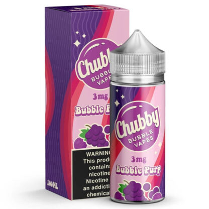 Chubby Bubble Vapes (LIQ FB)(100mL)  -  Qty per pack 1 Bubble Purp 00mg