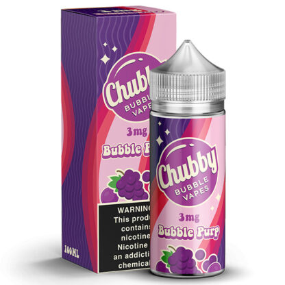 Chubby Bubble Vapes (LIQ FB)(100mL)  -  Qty per pack 1 Bubble Purp 03mg