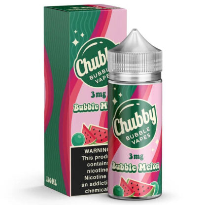 Chubby Bubble Vapes (LIQ FB)(100mL)  -  Qty per pack 1 Bubble Melon 00mg