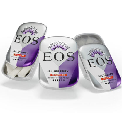 EOS (Nic Pouch)(20ct Can)(x1 Can)  -  Qty per pack 1 Blueberry 12mg