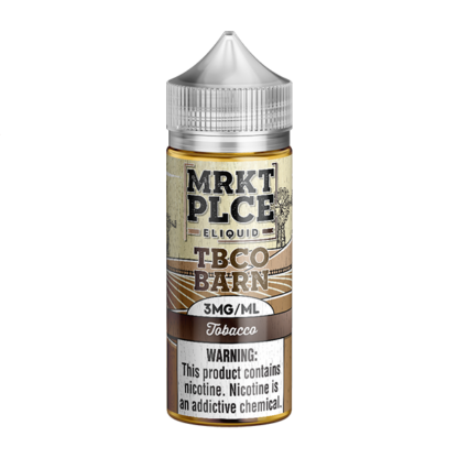 MRKT PLCE (LIQ FB)(100mL) TBCO Barn  -  Qty per pack 1 Tobacco 00mg