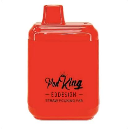 EBDESIGN/Pod King XC5000 (Dispo) (5000Puff)(12mL)  -  Qty per pack 10 Straw Fcuking Fab 40mg