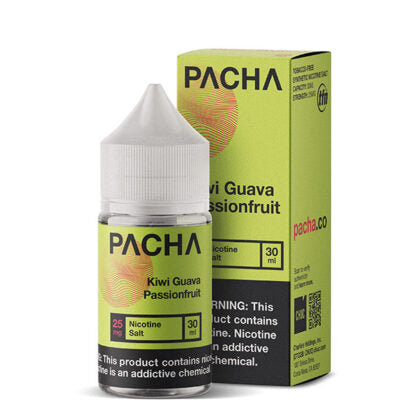 Pachamama (LIQ Salt)(30mL)  -  Qty per pack 1 Kiwi Guava Passionfruit 25mg