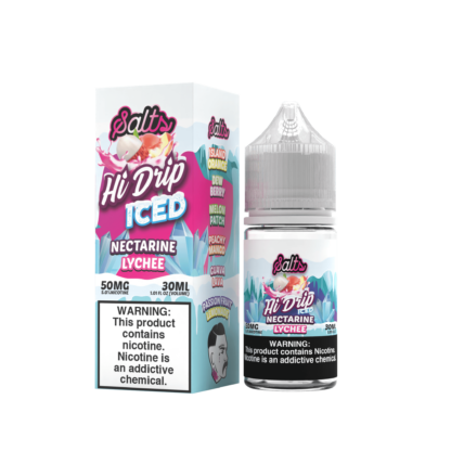 Hi Drip (LIQ Salt)(30mL)  -  Qty per pack 1 Nectarine Lychee Iced 50mg