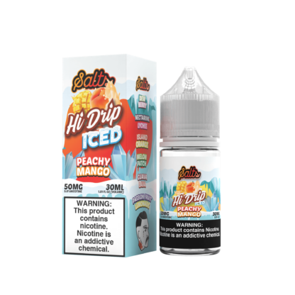 Hi Drip (LIQ Salt)(30mL)  -  Qty per pack 1 Peachy Mango Iced 50mg