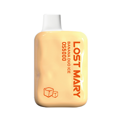 Lost Mary OS5000 (Dispo) (5000Puff) 4-5% (10mL) Frozen Edt.  -  Qty per pack 10 Banana Duo Ice 40-50mg