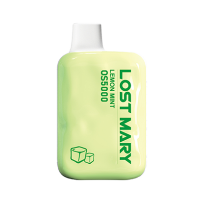 Lost Mary OS5000 (Dispo) (5000Puff) 4-5% (10mL) Frozen Edt.  -  Qty per pack 10 Lemon Mint 40-50mg