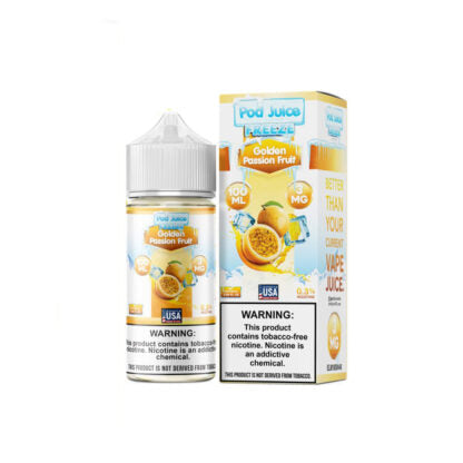 Pod Juice (LIQ FB)(100mL) TFN *  -  Qty per pack 1 Golden Passionfruit Freeze 03mg