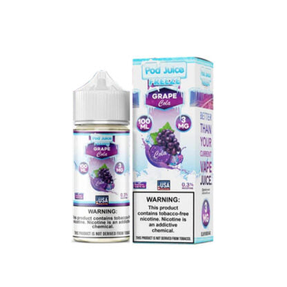 Pod Juice (LIQ FB)(100mL) TFN *  -  Qty per pack 1 Grape Cola Freeze 06mg