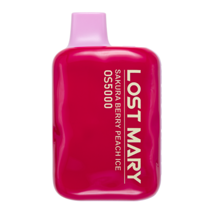 Lost Mary OS5000 (Dispo) (5000Puff) 4-5% (10mL)  -  Qty per pack 10 Sakura Berry Peach Ice 40-50mg