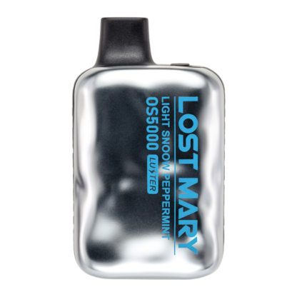 Lost Mary OS5000 (Dispo) (5000Puff) 4-5% (10mL) Luster Edt.  -  Qty per pack 10 Light Snoow Peppermint 40-50mg