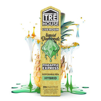 Tre House (DispoDelta)(2g) Live Rosin Liquid Dia.  -  Qty per pack 1 Pineapple Express