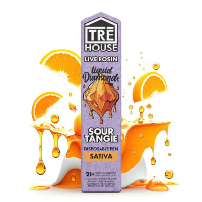 Tre House (DispoDelta)(2g) Live Rosin Liquid Dia.  -  Qty per pack 1 Sour Tangie [Disc.]