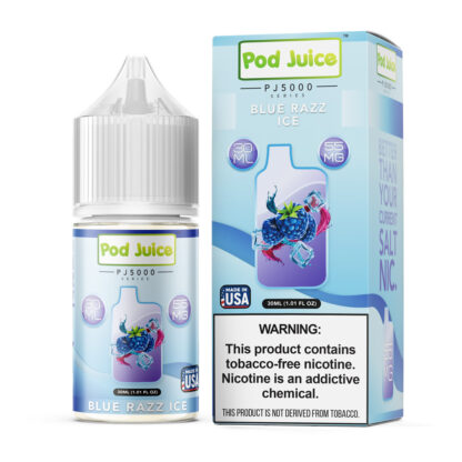 Pod Juice (LIQ Salt)(30mL) TFN PJ5000  -  Qty per pack 1 Blue Razz Ice 35mg