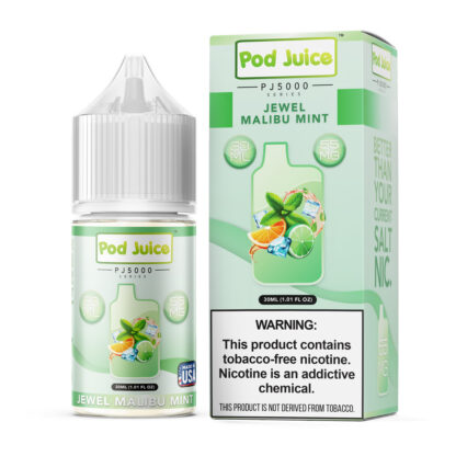 Pod Juice (LIQ Salt)(30mL) TFN PJ5000  -  Qty per pack 1 Jewel Malibu Mint 35mg