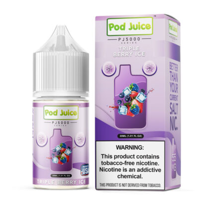 Pod Juice (LIQ Salt)(30mL) TFN PJ5000  -  Qty per pack 1 Triple Berry Ice 35mg