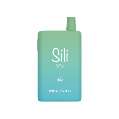 Sili Box (Dispo) (6000Puff)(16mL)  -  Qty per pack 5 Wigglyville (Spearmint) 50mg