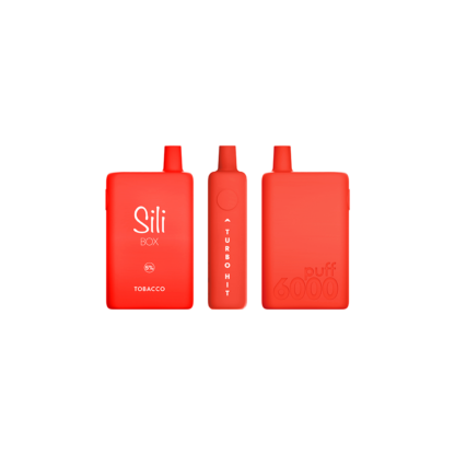 Sili Box (Dispo) (6000Puff)(16mL)  -  Qty per pack 5 Tobacco 50mg