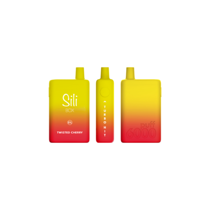 Sili Box (Dispo) (6000Puff)(16mL)  -  Qty per pack 5 Twisted Cherry 50mg