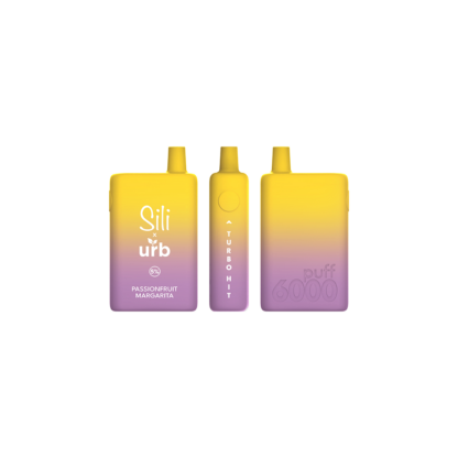 Sili/URB (Dispo) (6000Puff)(16mL)  -  Qty per pack 5 Passionfruit Margarita 50mg