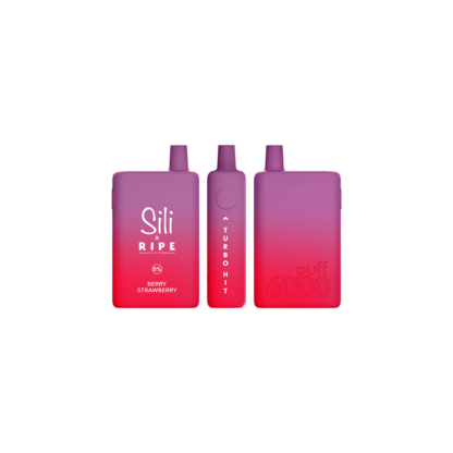 Sili/Ripe (Dispo) (6000Puff)(16mL)  -  Qty per pack 5 Berry Strawberry 50mg