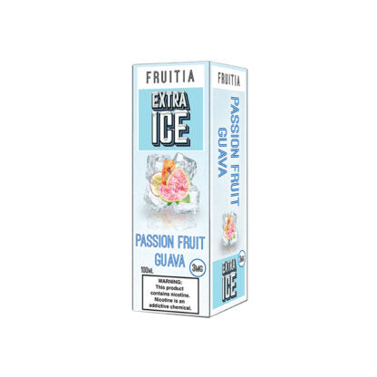 Fruitia (LIQ FB)(100mL) Extra Ice  -  Qty per pack 1 Passion Fruit Guava 03mg