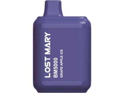 Lost Mary BM5000 (Dispo) (5000Puff) 4-5% (14mL)  -  Qty per pack 10 Grape Apple Ice 40-50mg