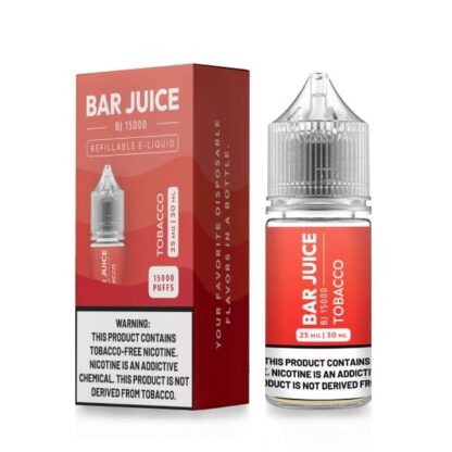 Bar Juice (LIQ Salt)(30mL) BJ15000  -  Qty per pack 1 Tobacco 25mg