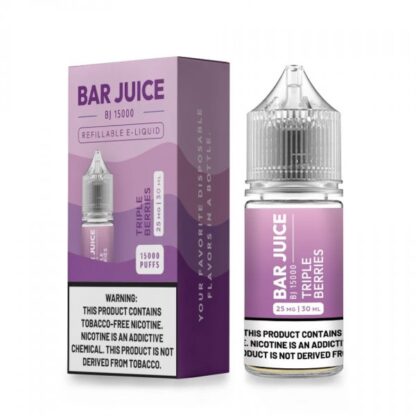 Bar Juice (LIQ Salt)(30mL) BJ15000  -  Qty per pack 1 Triple Berries 25mg