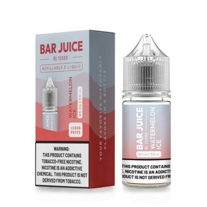 Bar Juice (LIQ Salt)(30mL) BJ15000  -  Qty per pack 1 Watermelon Ice 25mg