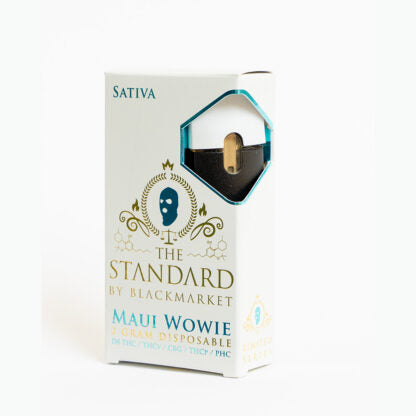 The Standard (DispoDelta)(2g) Rare-Blend D8 + THCV + CBG + THCP + PHC  -  Qty per pack 1 Maui Wowie