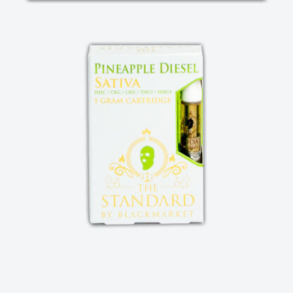 The Standard (Delta)(CART)(1g) Rare-Blend HHC + CBG + CBD + THCV + HHCP  -  Qty per pack 1 Pineapple Diesel