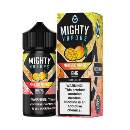 Mighty Vapors (LIQ FB)(100mL)  -  Qty per pack 1 Majestic Mango Freeze 00mg