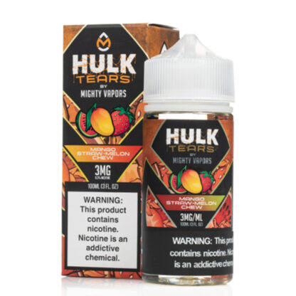 Mighty Vapors (LIQ FB)(100mL) Hulk Tears  -  Qty per pack 1 Mango Straw-Melon Chew 00mg