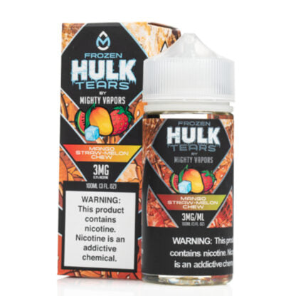 Mighty Vapors (LIQ FB)(100mL) Hulk Tears  -  Qty per pack 1 Frozen Mango Straw-Melon Chew 00mg