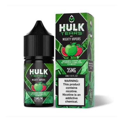 Mighty Vapors (LIQ Salt)(30mL) Hulk Tears  -  Qty per pack 1 Green Apple 35mg