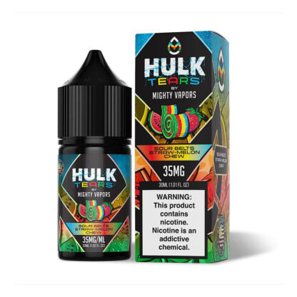 Mighty Vapors (LIQ Salt)(30mL) Hulk Tears  -  Qty per pack 1 Sour Belts 35mg