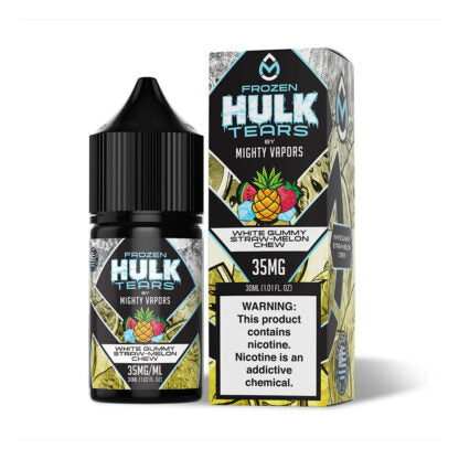 Mighty Vapors (LIQ Salt)(30mL) Hulk Tears  -  Qty per pack 1 Frozen White Gummy 35mg