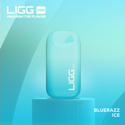 Ligg Pro (Dispo) (5500Puff)(14mL)  -  Qty per pack 10 Blue Razz Ice 50mg