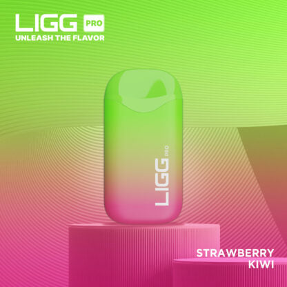 Ligg Pro (Dispo) (5500Puff)(14mL)  -  Qty per pack 10 Strawberry Kiwi 50mg