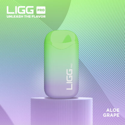 Ligg Pro (Dispo) (5500Puff)(14mL)  -  Qty per pack 10 Aloe Grape 50mg